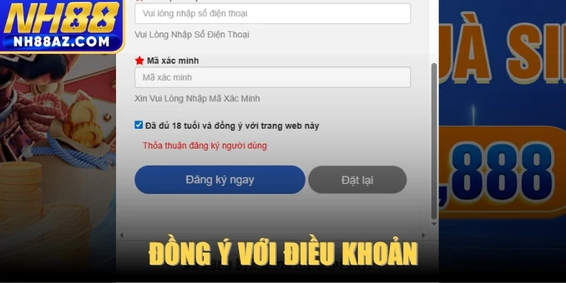 Đồng ý với điều khoản 