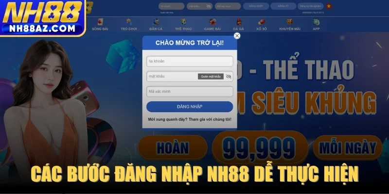 Các bước đăng nhập NH88 dễ thực hiện theo 