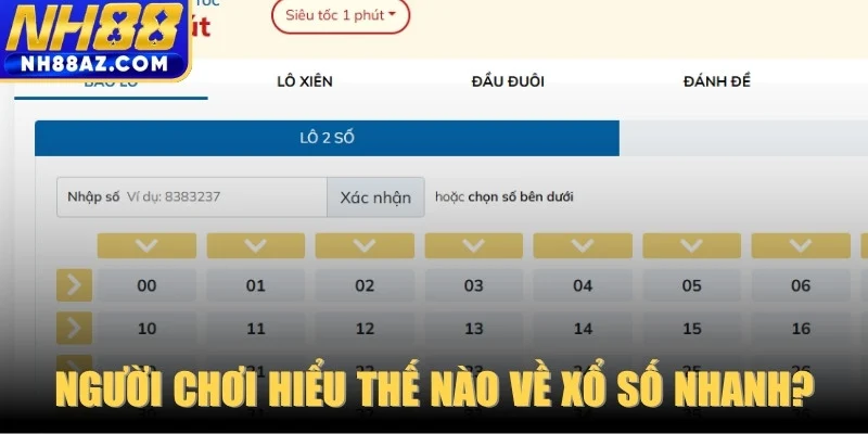 Người chơi hiểu thế nào về xổ số nhanh? 